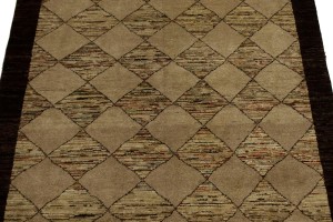 Beige Tribal 4X6 Gabbeh Chobi Peshawar Persian Rug