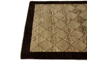 Beige Tribal 4X6 Gabbeh Chobi Peshawar Persian Rug