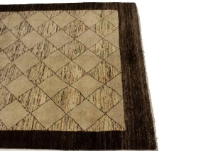 Beige Tribal 4X6 Gabbeh Chobi Peshawar Persian Rug