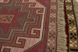Red Tribal 4X6 Ghoochan Persian Rug