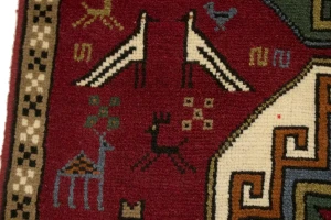 Red Tribal 4X6 Ghoochan Persian Rug