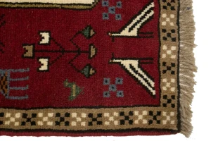 Red Tribal 4X6 Ghoochan Persian Rug