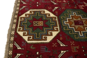 Red Tribal 4X6 Ghoochan Persian Rug