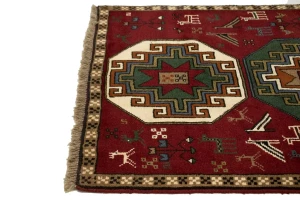 Red Tribal 4X6 Ghoochan Persian Rug