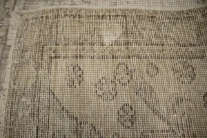 Muted Traditional Floral 8X11 Distressed Tabriz Persian Rug