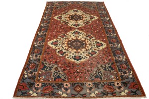 Semi Antique Vintage Floral 5'7X10 Bakhtiari Persian Rug