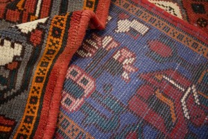 Semi Antique Vintage Floral 5'7X10 Bakhtiari Persian Rug