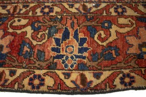 Antique Distressed Muted Tribal 7X11 Bakhtiari Persian Rug
