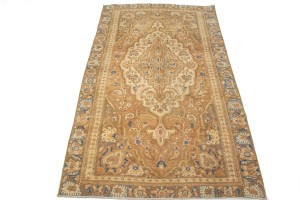 Antique Rust & Brown Floral 6X10 Lilian Persian Rug