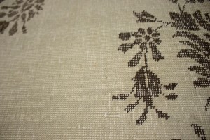 Traditional Floral Distressed 10X13 Muted Tabriz Persian Rug