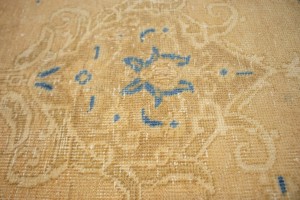 Antique Traditional Muted Beige 9X12 Tabriz Persian Rug