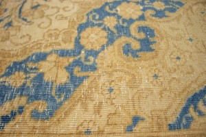 Antique Traditional Muted Beige 9X12 Tabriz Persian Rug