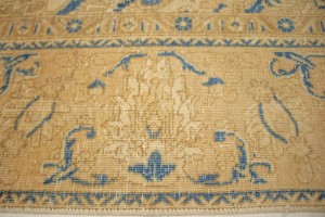 Antique Traditional Muted Beige 9X12 Tabriz Persian Rug