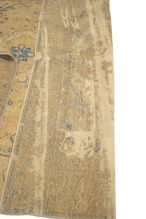 Antique Traditional Muted Beige 9X12 Tabriz Persian Rug