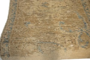 Antique Traditional Muted Beige 9X12 Tabriz Persian Rug