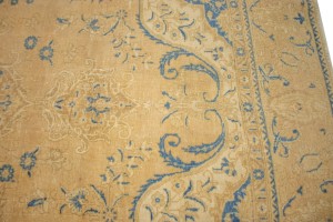 Antique Traditional Muted Beige 9X12 Tabriz Persian Rug