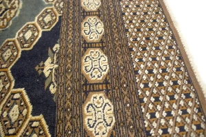 Antique Tribal Gray & Brown 4X6 Turkoman Persian Rug