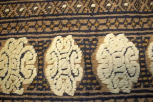 Antique Tribal Gray & Brown 4X6 Turkoman Persian Rug