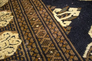 Antique Tribal Gray & Brown 4X6 Turkoman Persian Rug