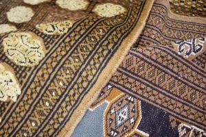 Antique Tribal Gray & Brown 4X6 Turkoman Persian Rug