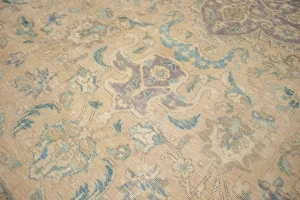 Distressed Antique Traditional 10X13 Tabriz Persian Rug