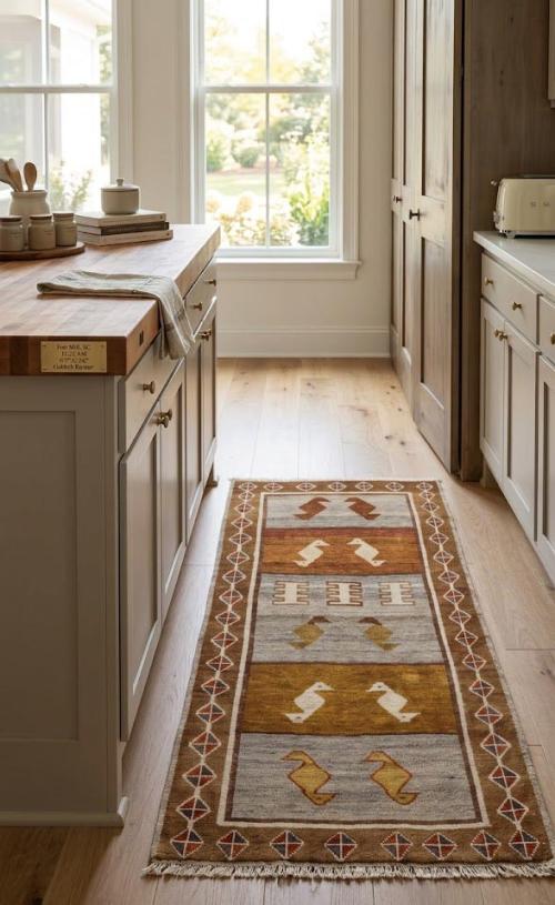 Semi Antique Multicolored Tribal 3'6X6'3 Shiraz Persian Rug