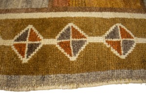 Semi Antique Multicolored Tribal 3'6X6'3 Shiraz Persian Rug