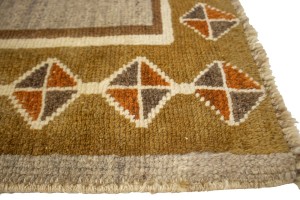 Semi Antique Multicolored Tribal 3'6X6'3 Shiraz Persian Rug