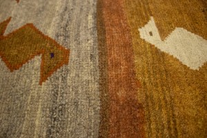 Semi Antique Multicolored Tribal 3'6X6'3 Shiraz Persian Rug