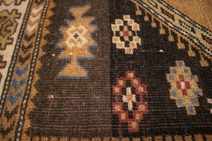 Semi Antique Tribal Geometric 4X6 Ghoochan Persian Rug