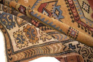 Semi Antique Tribal Geometric 4X6 Ghoochan Persian Rug