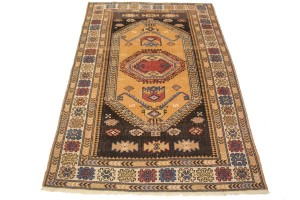 Semi Antique Tribal Geometric 4X6 Ghoochan Persian Rug