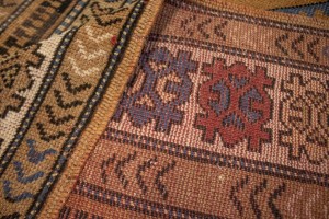 Semi Antique Tribal Geometric 4X6 Ghoochan Persian Rug