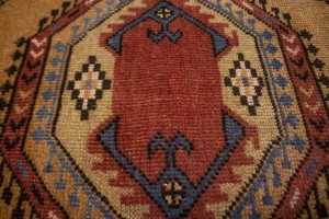 Semi Antique Tribal Geometric 4X6 Ghoochan Persian Rug