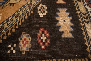 Semi Antique Tribal Geometric 4X6 Ghoochan Persian Rug