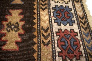 Semi Antique Tribal Geometric 4X6 Ghoochan Persian Rug