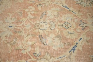 Antique Muted Distressed Floral 9'6X11'9 Kerman Persian Rug