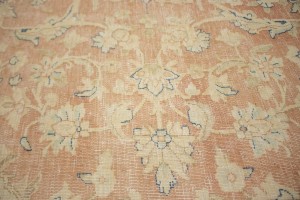 Antique Muted Distressed Floral 9'6X11'9 Kerman Persian Rug