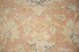 Antique Muted Distressed Floral 9'6X11'9 Kerman Persian Rug