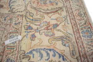 Antique Muted Floral Traditional 9X13 Tabriz Persian Rug