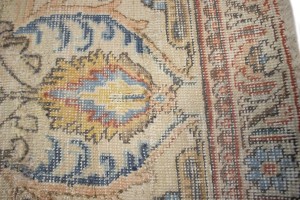 Antique Muted Floral Traditional 9X13 Tabriz Persian Rug