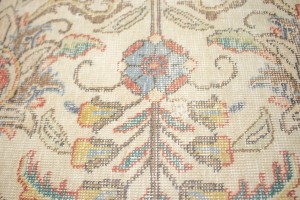 Antique Muted Floral Traditional 9X13 Tabriz Persian Rug