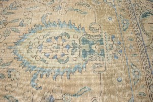 Distressed Muted Antique Traditional 10X13 Tabriz Persian Rug