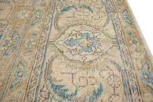 Distressed Muted Antique Traditional 10X13 Tabriz Persian Rug