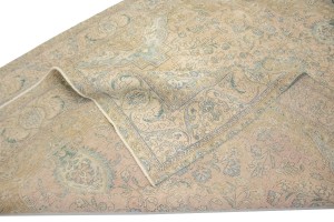 Distressed Muted Antique Traditional 10X13 Tabriz Persian Rug