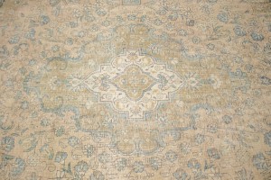 Distressed Muted Antique Traditional 10X13 Tabriz Persian Rug