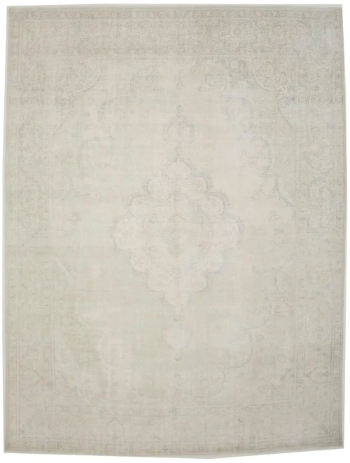 Muted Distressed Traditional Antique 10X13 Tabriz Persian Rug