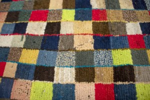 Semi Antique Multicolored 3'6X8 Gabbeh Persian Rug