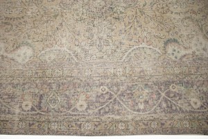 Antique Traditional Muted 10X13 Tabriz Persian Rug