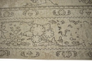 Muted Beige Antique Traditional 9'5X12'5 Tabriz Persian Oriental Rug